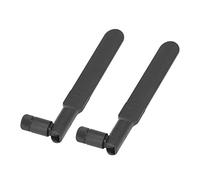 Syrisora Antenne Omnidirectionnelle, Double Fréquence 2,4 GHz 5,8 GHz à Gain élevé 8DBI, étanche au Soleil et Durable, avec Interface SMA Mâle, pour Alarme de sécurité, Surveillan (Noire)