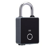 Syrisora Cadenas Intelligent avec Empreinte Digitale, 5 Méthodes de Déverrouillage Bluetooth APP Mot de Passe NFC Carte Clé IP65 étanche, pour Salle de Sport, école, Bureau, Porte,