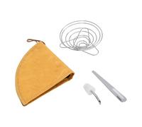 Syrisora Ensemble D'accessoires à café, Support de Filtre à café Pliable en Acier Inoxydable 304 avec Cuillère et Bec de Bouilloire, pour le Camping, les Voyages, le Brassage en Plein Air