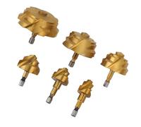 Syrisora Ensemble de 6 Forets étagés de Levage PPR 20 25 32 40 50 63 Mm 1/4 Pouce à Tige Hexagonale, Foret D'expansion en Spirale pour Tuyau D'eau, Performances Robustes et Stables,