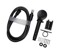 Syrisora Ensemble de Douche à Main avec Flexible de 1,5 M pour | Matériau ABS, 3 Positions de Pulvérisation, Grand Interrupteur pour économie D'eau, Compatible avec Douche de Bateau