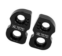 Syrisora Extension de Siège de Vélo en V, Kit de Conversion en Alliage D'aluminium pour Cadre ou Fourche Avant, avec Ouverture de Base de Montage de 10 Mm, Conception Légère pour (Noir)