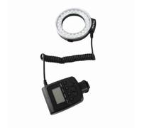 Syrisora Flash Annulaire LED avec 7 Modes de luminosité, Lumière de | 48 Perles LED, 4 Filtres de Couleur, 8 Anneaux Adaptateurs (49-77 mm), Flash Gauche/droite, Contrôleur LCD, 3000K-15000K