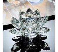 Syrisora Fleur en Cristal, Ornement de Fleur en Cristal Poli de Coupe d'art avec Décomposition de la Lumière du Soleil Conductrice D'énergie pour la Décoration de la Maison, Cadea (Blanc60mm)