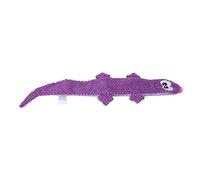 Syrisora Jouet à Mâcher en Peluche pour Chien, Lézard Couinant, avec Surface de Nettoyage des Dents Douce et Sûre, pour Petits, Moyens et Grands Chiens (Violet)