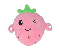 Syrisora Jouet en Peluche Piano Beat Music, Poupée Interactive en Forme de Fruit Mignon avec 15 Modes D'interprétation et Effets Sonores, pour Enfants (Fraise)