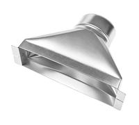 Syrisora Kit de Transition de Conduit D'échappement de Cuisine, | pour Ventilation -ondes, compatibilité avec Hotte de Cuisine, Résistant à la Chaleur jusqu'à 200 °C, Comprend un Ruban
