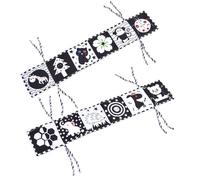 Syrisora Livre en Tissu pour Berceau, Jouet Interactif pour bébé avec Couinements Froissés pour Les Tout-Petits, Livre en Tissu Doux Indéchirable pour L'apprentissage Précoce et Le (Style)