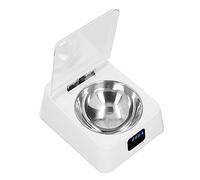 Syrisora - Mangeoire Intelligente pour Animaux de Compagnie, Couvercle à Induction, Ouverture, Bol d'alimentation Rechargeable pour Chien et Chat, pour Petits et Moyens Animaux
