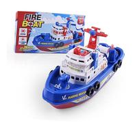 Syrisora Modèle de Bateau électrique, Bateau Jouet pour Enfants avec Jet d'eau Léger et Musical, Marin de Protection pour Enfants, Jouet éducatif, Cadeau