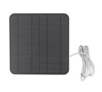 Syrisora Panneau Solaire pour Caméra Annulaire 12W Charge Rapide IP65 | Pour Projecteur Annulaire et Batterie Stick Up Cam, Prise 6 V DC 3,5 Mm, Silicium Monocristallin, Câble de 9,8 Pieds,