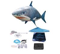 Syrisora Poisson gonflé Requin Mouche, Jouet de Requin Mouche, télécommande Requin Volant, gonflé RC Ballon Gonflable Jouet Requin Clownfish pour Enfants(Requin Bleu)