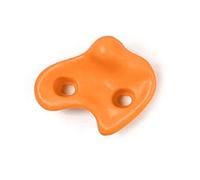Syrisora Prises d'escalade, Lot de 10, Ergonomiques, en PE, avec Texture Rocheuse et Vis Professionnelles, pour l'escalade en Intérieur et en Extérieur, pour Enfants et Adultes. (Orange)