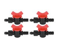 Syrisora Souppe D'irrigation Goutte à Goutte, 10pcs Barbed Balle Vanne 5/8 Pouces Réglables Prévoyez la Fuite de L'interrupteur D'irrigation Anti-Fuite pour L'irrigation