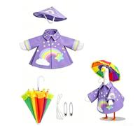 Syrkoven Ensemble d'imperméables violets pour décoration de terrasse et de | Tissu polyester durable, couleurs résistantes aux UV, ensemble complet d'accessoires pour protéger la statue de la pluie