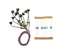 Syrkoven Réverbères à l'échelle N pour chemins de fer miniatures N Scale | Compatible avec les systèmes 12 V/16 V, résistance incluse, motif en spirale réaliste, construction en plastique