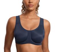 SYROKAN Soutien Gorge Sport Femme avec Armature Maintien Extreme Grande Taille Confortable Vraie Marine 5 100E