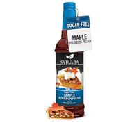Syruvia Sugar Free Coffee Syrup, Maple Bourbon Pecan Flavored Syrup for Drinks, Lattes, and Desserts - 25.4 fl oz