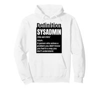 Sysadmin Definition in My Families Support Technique Non payé Sweat à Capuche