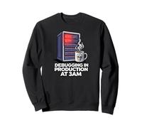 Sysadmin Devops Debugging in Production At 3AM Sweatshirt