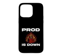 SysAdmin Prod is Down Server on Fire Devops Tech Humor Coque pour iPhone 15 Pro Max