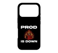 SysAdmin Prod is Down Server on Fire Devops Tech Humor Coque pour iPhone 17 Pro
