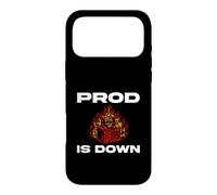 SysAdmin Prod is Down Server on Fire Devops Tech Humor Coque pour iPhone 17 Pro Max