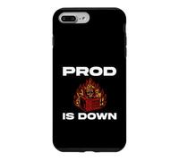 SysAdmin Prod is Down Server on Fire Devops Tech Humor Coque pour iPhone 7 Plus/8 Plus
