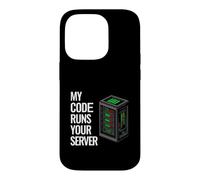 SysAdmin Programmer My Code Runs Your Server Coque pour iPhone 14 Pro