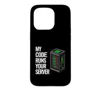 SysAdmin Programmer My Code Runs Your Server Coque pour iPhone 15 Pro