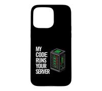 SysAdmin Programmer My Code Runs Your Server Coque pour iPhone 15 Pro Max