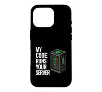 SysAdmin Programmer My Code Runs Your Server Coque pour iPhone 16 Pro