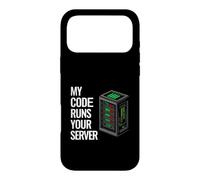 SysAdmin Programmer My Code Runs Your Server Coque pour iPhone 17 Pro Max