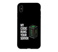 SysAdmin Programmer My Code Runs Your Server Coque pour iPhone XS Max