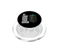 SysAdmin Programmer My Code Runs Your Server PopSockets PopGrip pour MagSafe