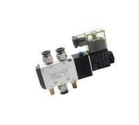 SYSCZPWC 4V310-15 2 Positions 5 Voies 4V310-10 12V 24V 110V 220V vanne pneumatique vanne pneumatique électrovanne à air vanne magnétique électrique(with 6mm Fitting,DC12)