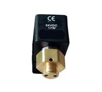 SYSCZPWC Bobine de vanne à Impulsion solénoïde Tête Pilote Ensemble de Bobine 230VAC 17VA 24VDC 17W Électrovanne Diamètre intérieur 10mm Hauteur 30mm(Valve Set DC24V)