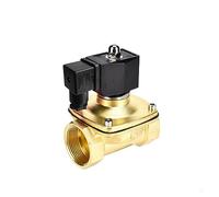 SYSCZPWC Électrovanne en Laiton 1-1/2 "DC 12v IP65, étanche, normalement fermée, DN40(BSP-12VDC-NBR-SEAL)