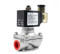 SYSCZPWC Électrovanne normalement fermée AC110V 220V 380V 24V DC12V 24V Vanne d'eau en Acier Inoxydable 304 Diaphragme étanche à l'humidité(AC380V-120 Degree)