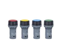 SYSCZPWC Interrupteurs à Bouton-Poussoir Plats CP1-10G-10R-10Y-10-01-11 Bouton Compact à réinitialisation Automatique(CP1-10L-11 Blue - Open and Closed)