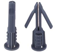 Sysfix 2166100 Lot de 100 chevilles de fixation en forme de flèche HFL, pour murs en carton/plâtre Polyamide 6 x 34 mm