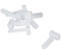 Sysfix Lot de 100 chevilles pour collier de serrage 6mm en nylon blanc