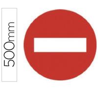 Syssa Plaque pictogramme interdit en acier galvanisé 500 mm