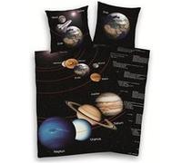 SystÃ'me solaire rÃ©versible simple housse de couette et taie Set - Allemand G