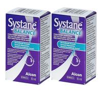 Systane® Balance Gouttes Oculaires Lubrifiantes Ophtalmiques 2x10 ml