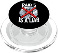System Administrator Raid 5 is A Liar Server Tech PopSockets PopGrip pour MagSafe