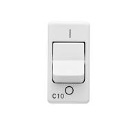 System Blanc Interrupteur Automatique MCB 1p+N c10 10a 3ka 230v AC 50