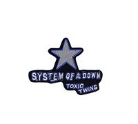 System Of A Down Blue Silver Écusson Patch en fer brodé sur accessoire
