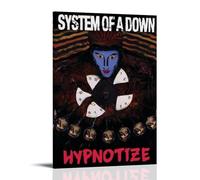 System of A Down Hypnotize Poster imperméable à l'eau pour la maison, résistant à l'humidité, facile à installer et résistant à la décoloration, style cadre, 40 x 60 cm