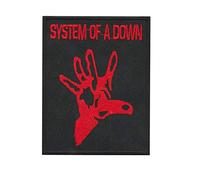 System Of A Down Red Hand Écusson Patch en fer brodé sur accessoire